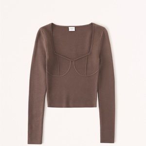 Corset slim sweater top